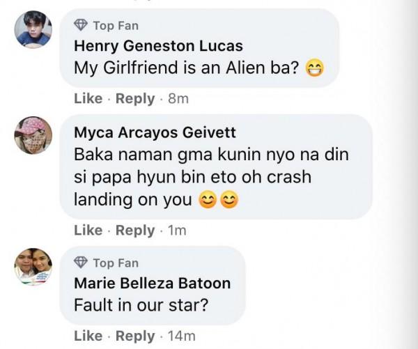 Mga sagot ng netizens sa post ng GMA The Heart of Asia