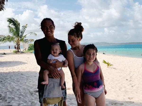 Andi Eigenmann and her family in Siargao