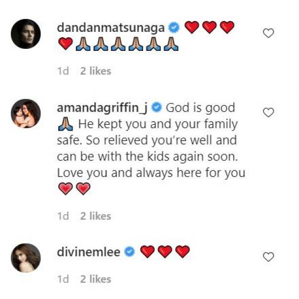 Screenshot taken from the comment section of Vanessa Matsunaga s Instagram account