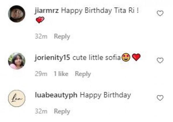 Netizens greet Sofia Pablos mom on her birthday