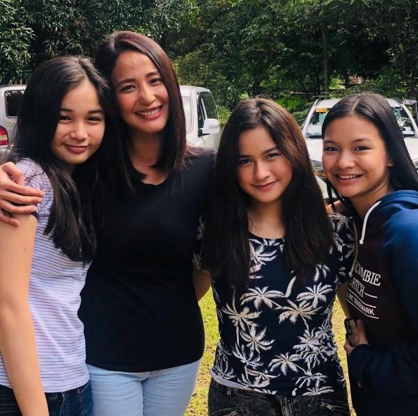Katrina Halili with Jillian Ward Althea Ablan and Sofia Pablo