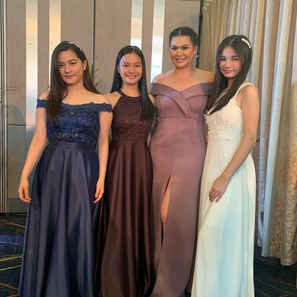 Aiko Melendez with Jillian Ward Althea Ablan and Sofia Pablo