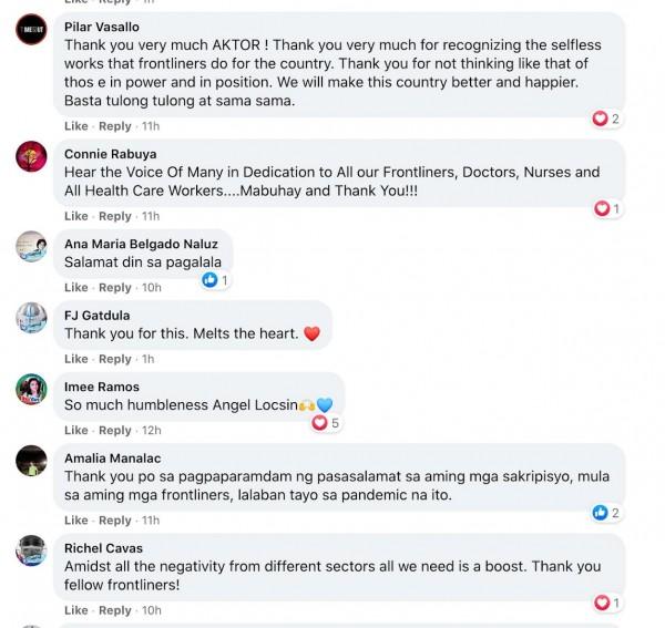 Netizens comments on the AKTOR tribute video