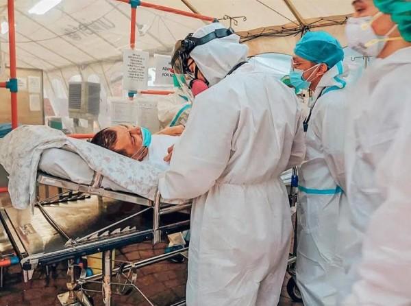 John Regala attended by doctors