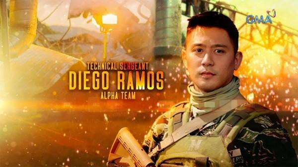 Rocco Nacino as Diego Ramos in Descendants of the Sun PH
