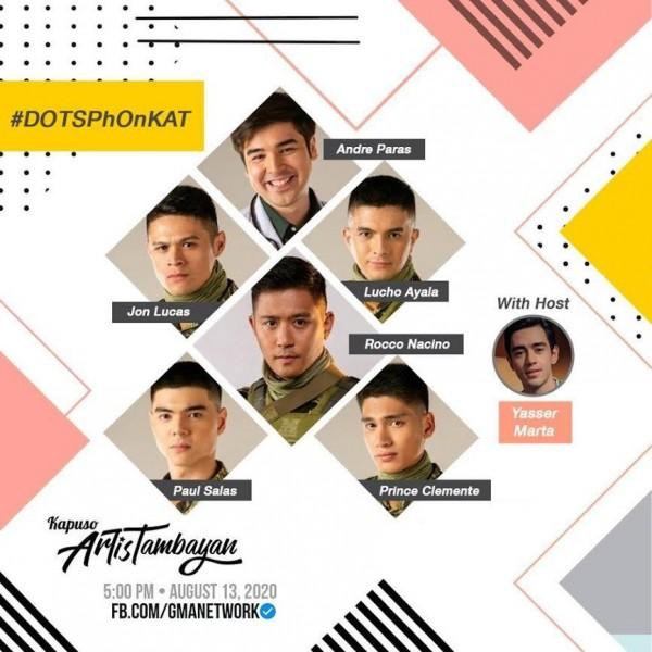 Descendants of the Sun male stars in Kapuso ArtisTambayan