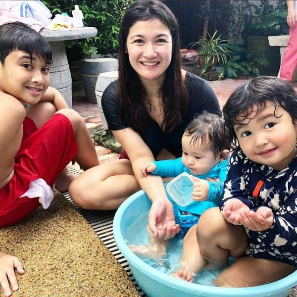 Camille Prats at kanyang mga anak