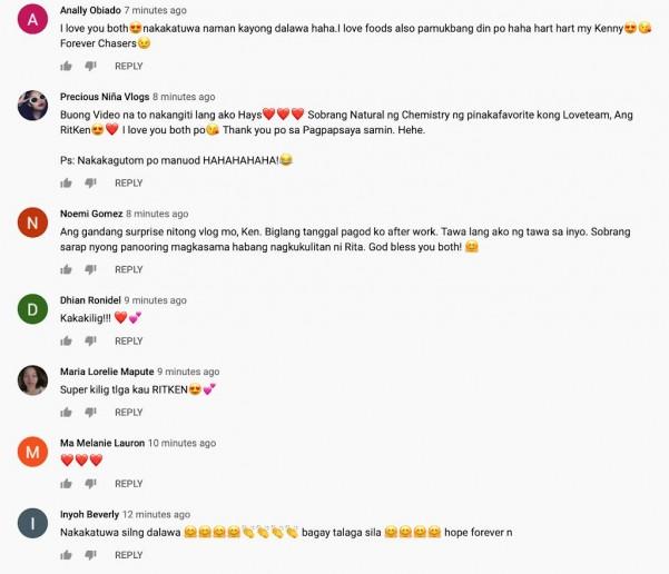 Fans react on RitKen s mukbang vlog