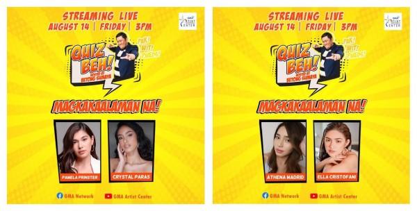 Pamela Prinster Crystal Paras Athena Madrid Ella Cristofani in Quiz Beh