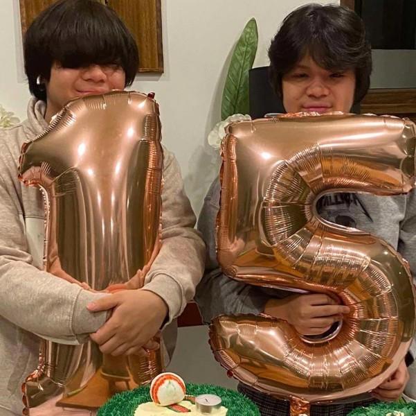 Marvin Agustin twin children