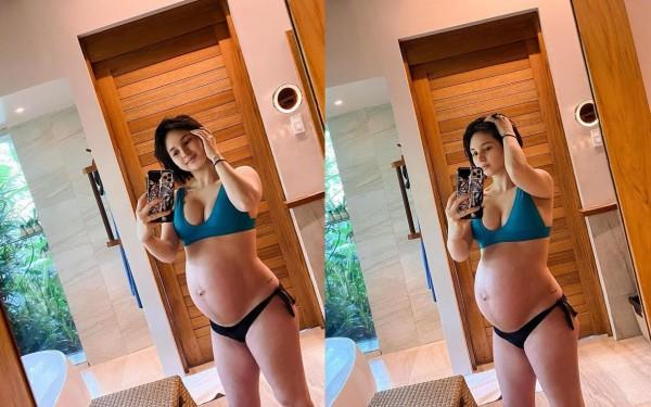 Coleen Garcia flaunting her baby bump