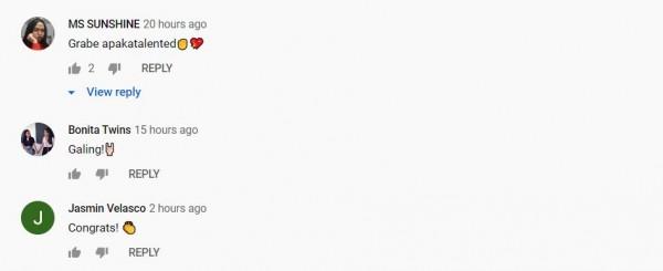 Screenshot taken from comment section of My Guitar Princess YouTube channel