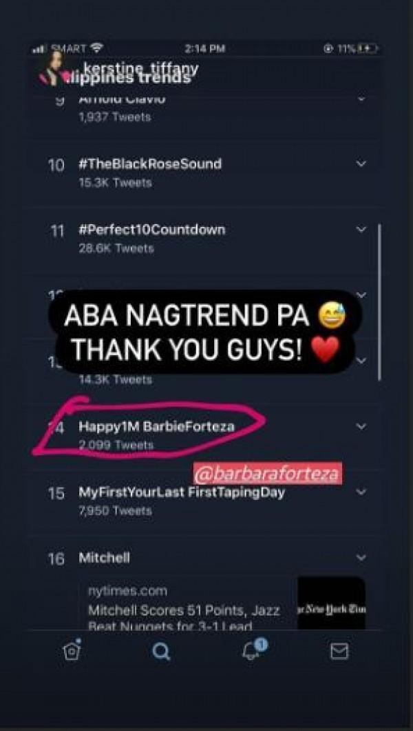 Barbie Forteza reaches 1M on YouTube