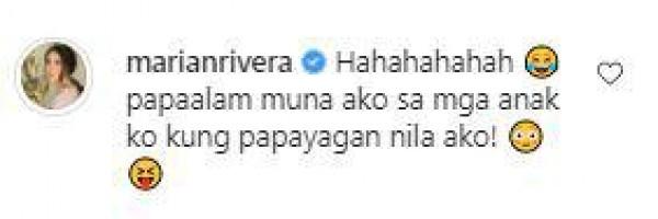 Marian Rivera s reply