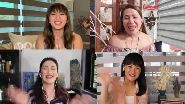 nicole hyala and gladys guevarra with iya villania and camille prats