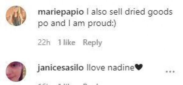 Nadine Samonte s Instagram comments 