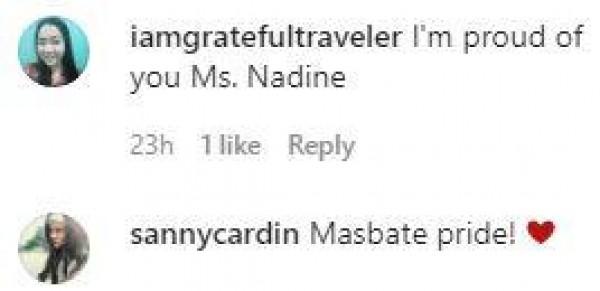 Nadine Samonte s Instagram comments 