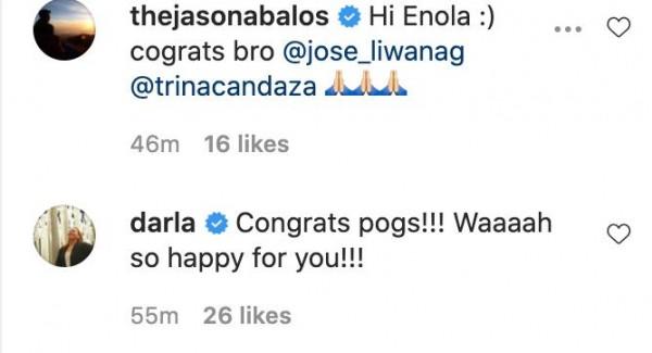Celebrities welcome the birth of Enola Mithi Aquino