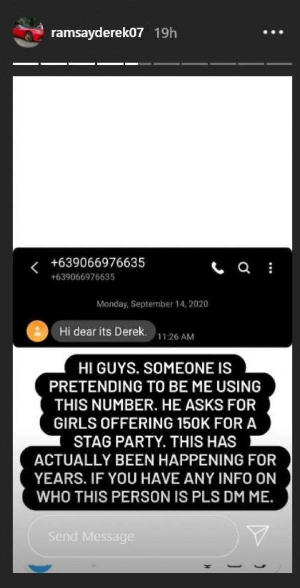 Derek Ramsay releases official statement about someone using name for Stag Party