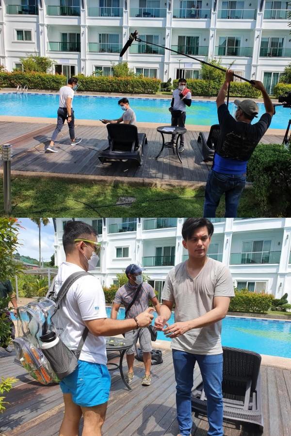 At the set of I Can See You High Rise Lovers