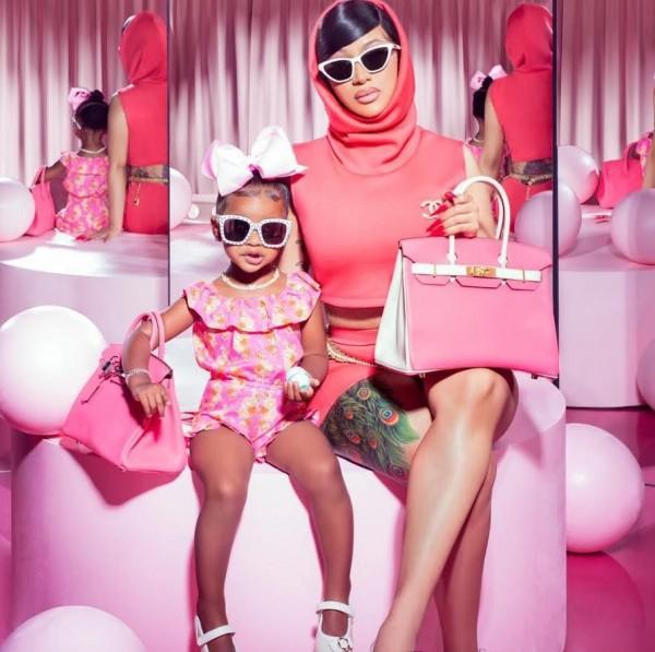 Cardi B and her daughter Kulture