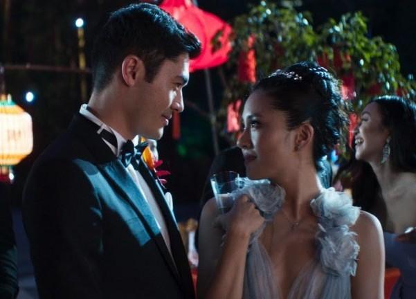 Constance Wu and Henry Golding in Crazy Rich Asians