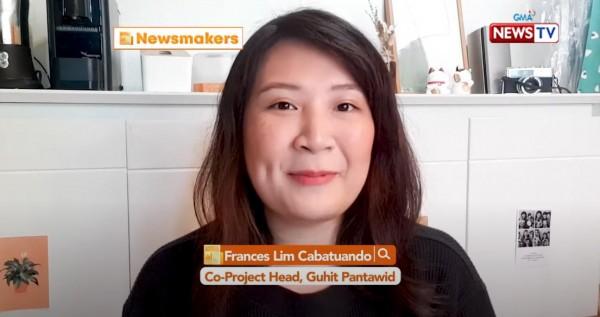 Frances Lim Cabatuando co project head of Guhit Pantawi Portraits for a Cause