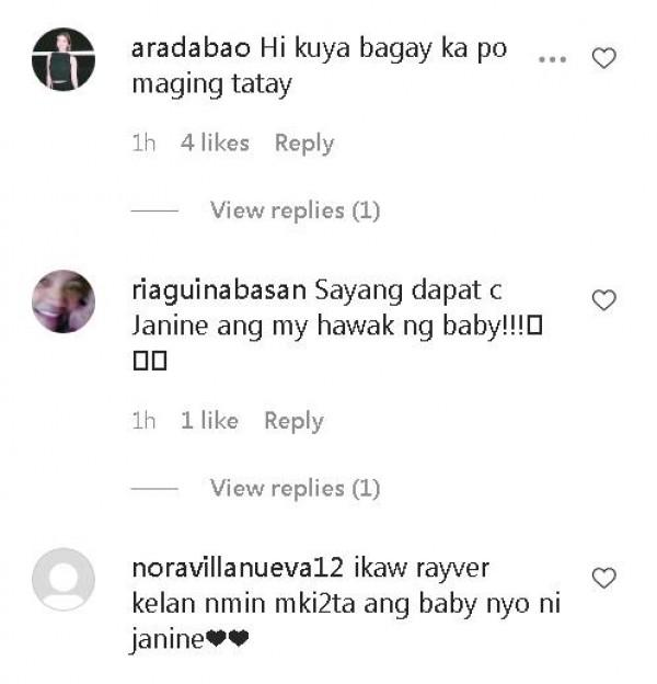 Netizens commenting on Ravyer Cruz s photo with Baby Joaquin