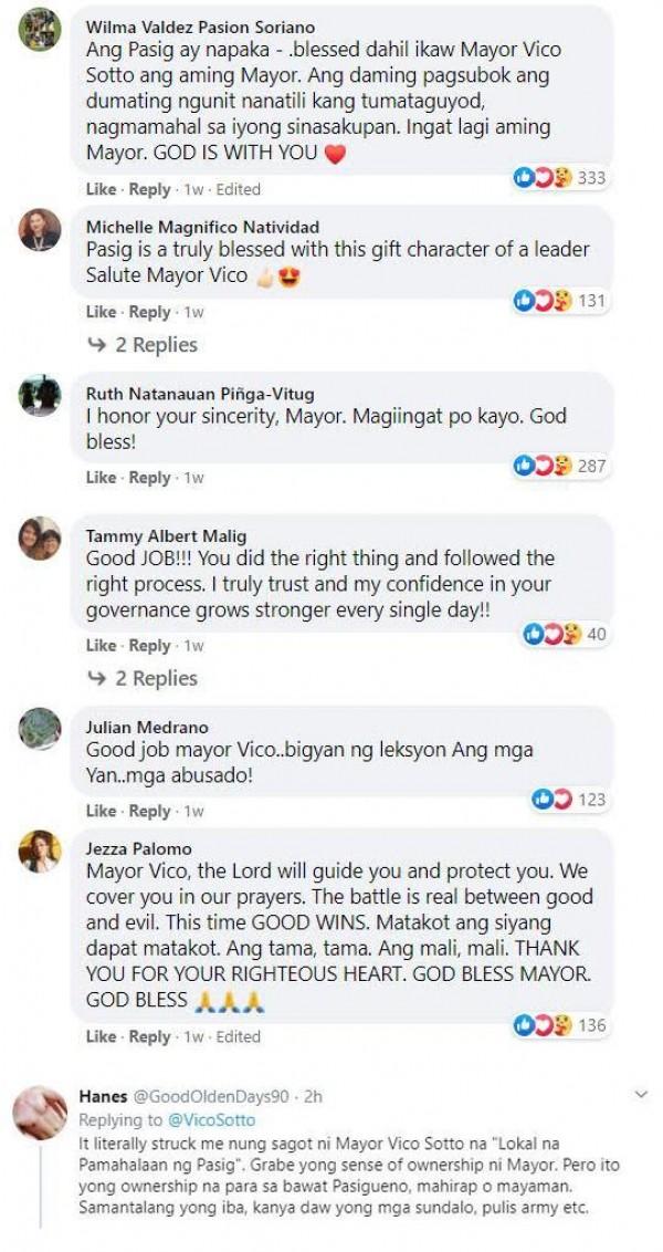 Netizens lauding Vico Sotto