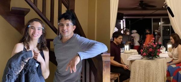 On the set of I Can See You Truly Madly Deadly