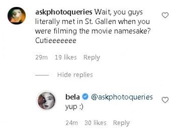 Bela Padilla confirming that she met new boyfriend in St Gallen