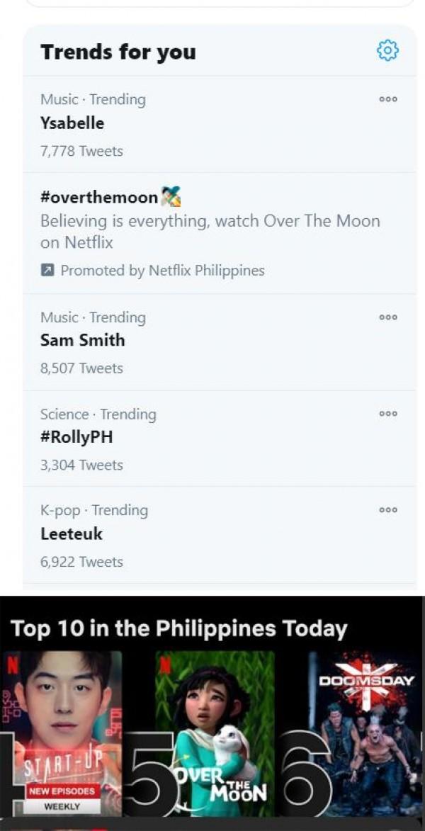 Photos taken from Twitter Philippines and Netflix