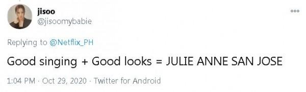 Comments on Julie Anne San Jose Rocket to the Moon cover