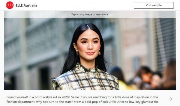 Heart Evangelista on ELLE Australia