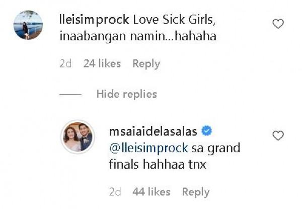 Aiai Delas Alas answers netizen