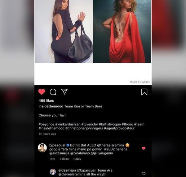 screen shot of bj pascual comment   