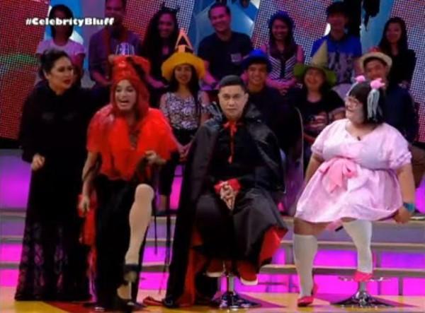 Eugene Domingo and bluffers in costume