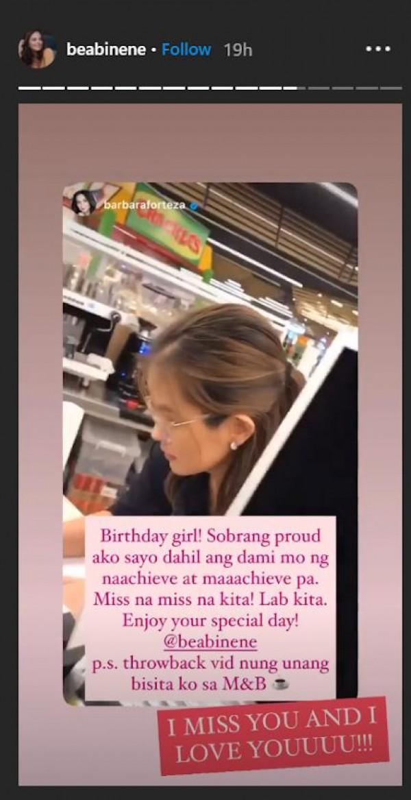 from Barbie Fortezas Instagram Story 