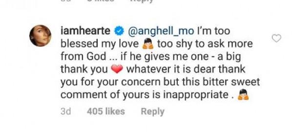 Heart Evangelista reacts on having a baby