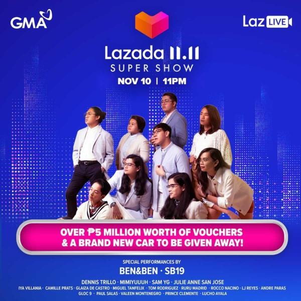 Kapuso Stars Banner Exciting Lazada 11 11 Super Show Gma Entertainment