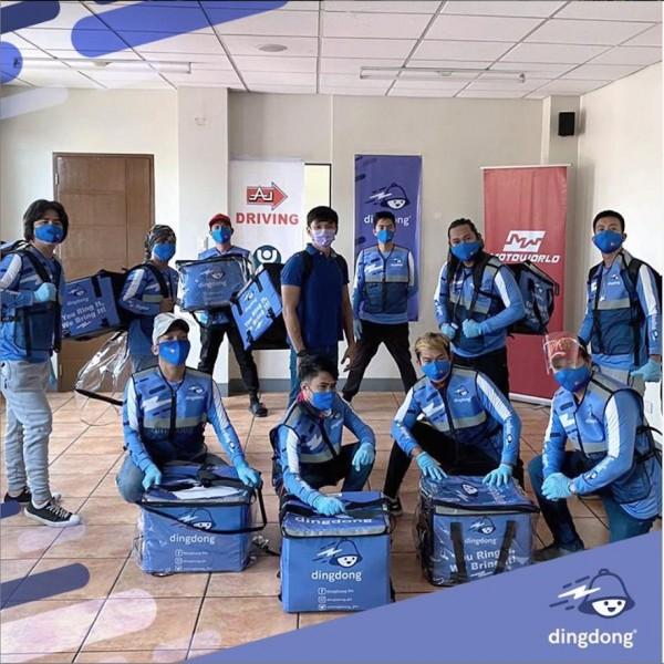 Ilan sa mga delivery riders ng DingDong PH