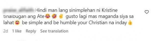 Kristine Hermosa bashers