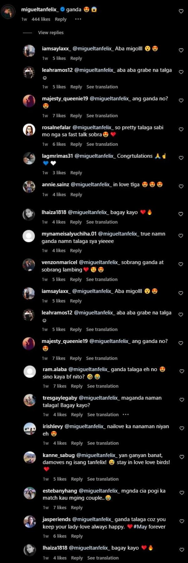 miguel tanfelix comments on ysabel ortega new haircut