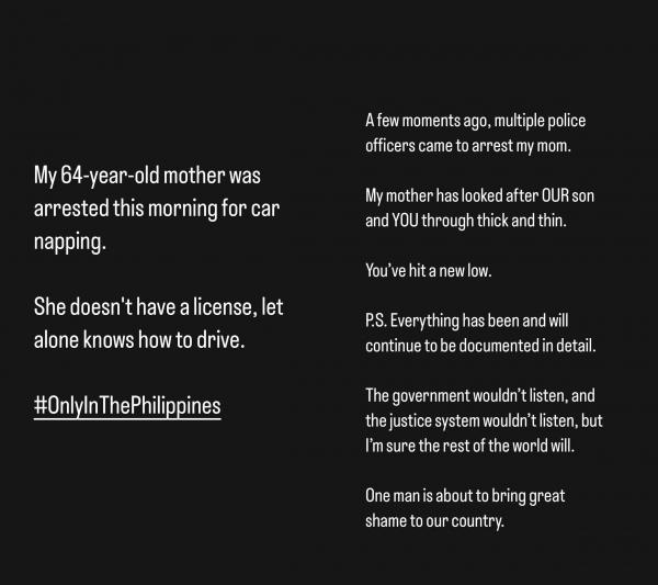 Maggie Wilson reveals her mother was arrested