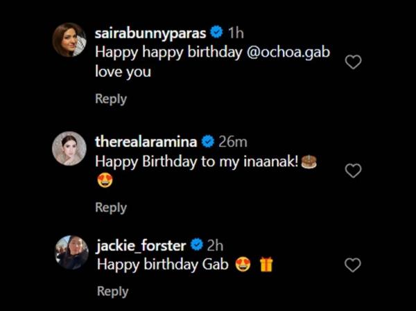 celebrities greet sharmaine arnaiz son gab on his birthday