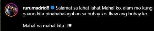 Ruru Madrid s comment on Bianca Umali s IG post