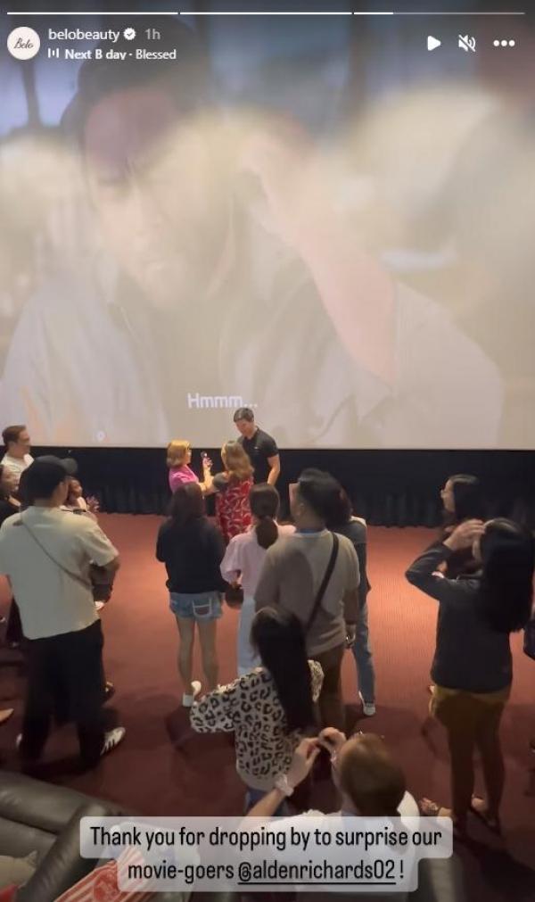 Alden Richards in block screening