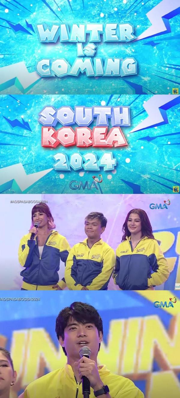 Running Man Philippines cast members on AOS