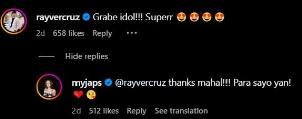 Rayver Cruz and Julie Anne comment