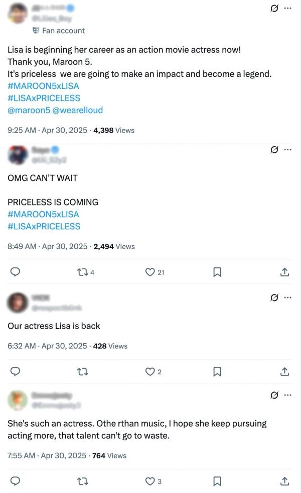 Netizens  comments on LISAs acting